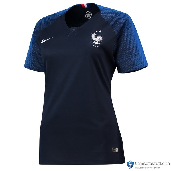 Camiseta Seleccion Francia Primera equipo Mujer 2018 Negro